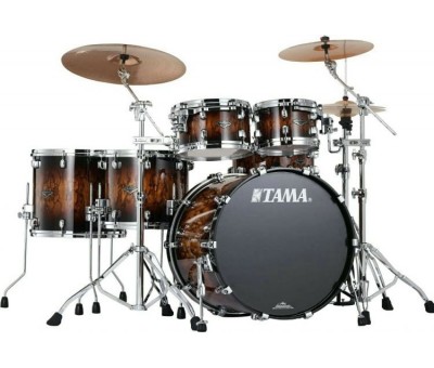 TAMA WBS52RZS-MBR - Starclassic Walnut/Birch Molten Brown Burst 5 Paçra (22B/10T/12T/14F/16F) Akustik Davul Seti