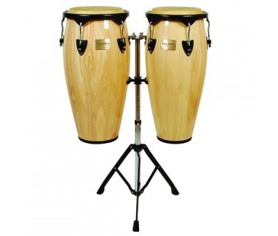 Tycoon 10'' & 11'' + Double Stand / Supremo Series Natural Congas
