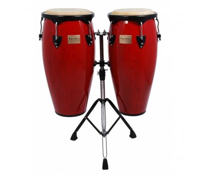 Tycoon 10'' & 11'' + Double Stand / Supremo Series Red Congas