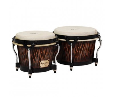 Tycoon 7'' & 8½'' Supremo Select Series Bongos - Chiseled Orange Finish