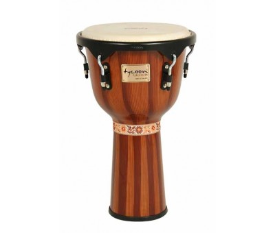 Tycoon Djembe TJ-72-B-HP-BR Artist Series Hand-Painted 12" Brown