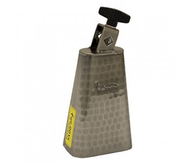 Tycoon 6'' Hand-Hammered Brushed-Chrome Cowbell